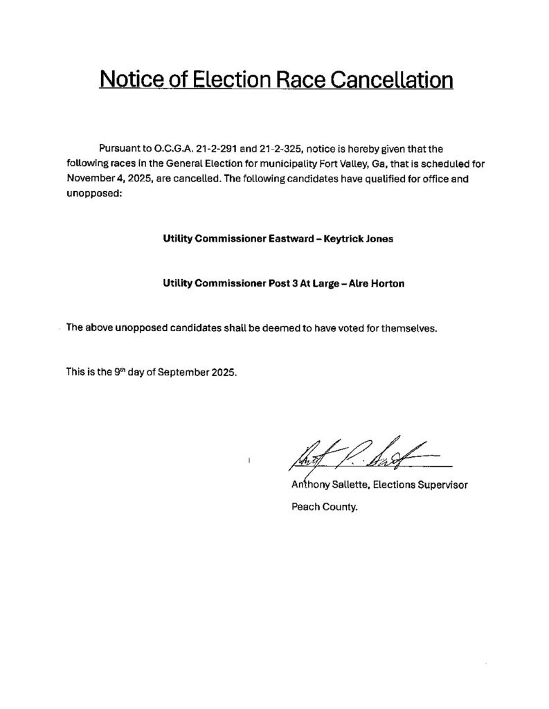 thumbnail of 09092025_Notice of Election Race Cancellation signed